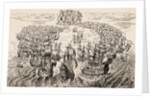 Print Depicting English and Spanish Fleets Fighting near the Isle of Wight by Anonymous