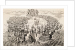 Print Depicting English and Spanish Fleets Fighting near the Isle of Wight by Anonymous
