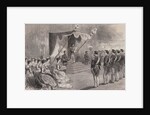 Print Depicting Emperor Mutsuhito Promulgating the New Constitution by Anonymous