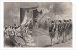 Print Depicting Emperor Mutsuhito Promulgating the New Constitution by Anonymous