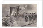 Print Depicting Emperor Mutsuhito Promulgating the New Constitution by Anonymous