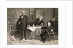 Otto von Bismarck with Adolphe Thiers and Jules Faure by Anonymous