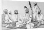 Drawing of Rajah Jawaher Singh and Assistants by Anonymous