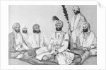 Drawing of Rajah Jawaher Singh and Assistants by Anonymous