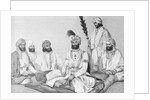 Drawing of Rajah Jawaher Singh and Assistants by Anonymous