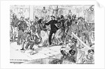 Woodcut Depicting Brawl in Baxter Street by Anonymous