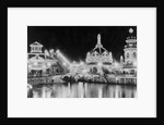 Luna Park at Coney Island Illuminated at Night by Anonymous