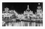 Luna Park at Coney Island Illuminated at Night by Anonymous