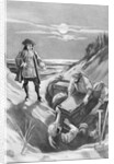 Illustration of Captain Kidd Burying Treasure by Anonymous