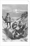Illustration of Captain Kidd Burying Treasure by Anonymous