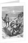 Illustration of Captain Kidd Burying Treasure by Anonymous