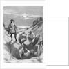 Illustration of Captain Kidd Burying Treasure by Anonymous