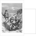 Illustration of Captain Kidd Burying Treasure by Anonymous