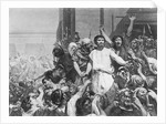 Painting of Barabbas with the Crowd by Anonymous