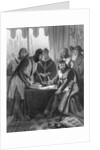 King John and Witnesses at Magna Carta Signing by Anonymous
