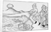 Woodcut of Alexander the Great in a Diving Bell by Anonymous