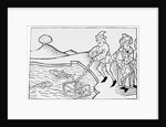 Woodcut of Alexander the Great in a Diving Bell by Anonymous