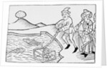 Woodcut of Alexander the Great in a Diving Bell by Anonymous