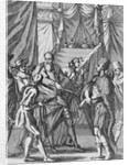 Illustration of Pizarro Imprisoning Inca King by Anonymous