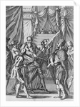 Illustration of Pizarro Imprisoning Inca King by Anonymous