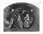 Painter Dante Gabriel Rossetti with His Family by Anonymous