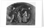 Painter Dante Gabriel Rossetti with His Family by Anonymous