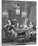 Le Souper Fin Engraving by Jean-Michel Moreau
