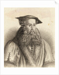 Heinrich Bullinger Wearing Hat by Anonymous