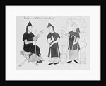 Drawing of Early Medieval Monks Conversing by Anonymous