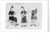 Drawing of Early Medieval Monks Conversing by Anonymous