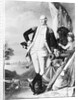 Illustration of George Washington Standing Next to Cannon by Anonymous