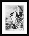 Illustration of George Washington Standing Next to Cannon by Anonymous