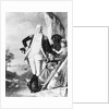 Illustration of George Washington Standing Next to Cannon by Anonymous