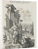 Print Depicting Semiramis with Blueprints by Anonymous