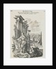 Print Depicting Semiramis with Blueprints by Anonymous