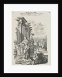 Print Depicting Semiramis with Blueprints by Anonymous