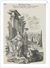 Print Depicting Semiramis with Blueprints by Anonymous