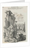 Print Depicting Semiramis with Blueprints by Anonymous