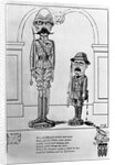 Political Cartoon of Kitchener and Kipling With Poem by Anonymous