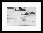 German Bombers in Flight over English Channel by Anonymous