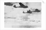 German Bombers in Flight over English Channel by Anonymous