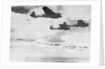 German Bombers in Flight over English Channel by Anonymous