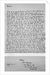 Letter Written by Jonathan Swift