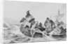 Leif Erickson in Watercraft with Others by Anonymous