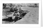 Marines Throwing Grenades by Anonymous