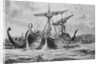 Painting of Duilius Defeating the Carthaginians Near Mylae by Anonymous