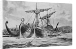 Painting of Duilius Defeating the Carthaginians Near Mylae by Anonymous
