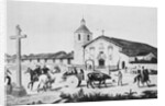 Painting of Mission Santa Clara de Asis in the Old Days by Anonymous