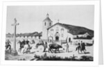 Painting of Mission Santa Clara de Asis in the Old Days by Anonymous