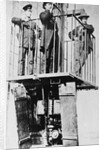 Men Atop Exhibition's Electric Elevator by Anonymous